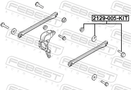 FEBEST Camber Correction Screw (2129-005-KIT)