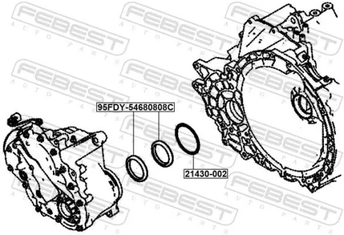FEBEST Shaft Seal, manual transmission (21430-002)