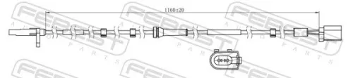 FEBEST Sensor, wheel speed (21606-004)