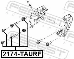 FEBEST Guide Bolt, brake caliper (2174-TAURF)