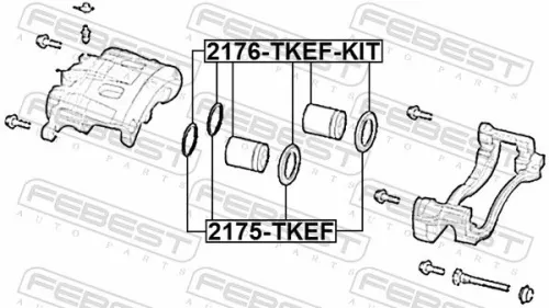 FEBEST Repair Kit, brake caliper (2176-TKEF-KIT)