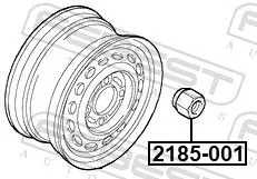 FEBEST Wheel Nut (2185-001)