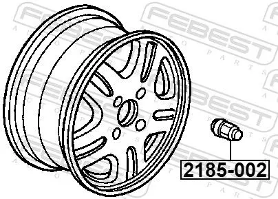 FEBEST Wheel Nut (2185-002)