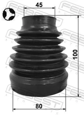 FEBEST Bellow Kit, drive shaft (2215-D4224RHT)