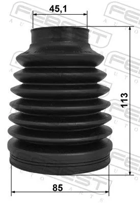FEBEST Bellow, drive shaft (2217-D4224RH)