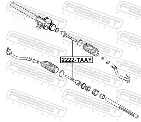 FEBEST Inner Tie Rod (2222-TAAY)