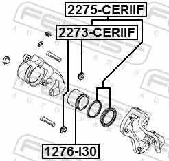 FEBEST Repair Kit, brake caliper (2275-CERIIF)