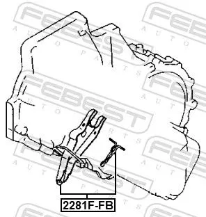 FEBEST Release Fork, clutch (2281F-FB)