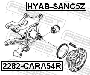 FEBEST Wheel Hub (2282-CARA54R)