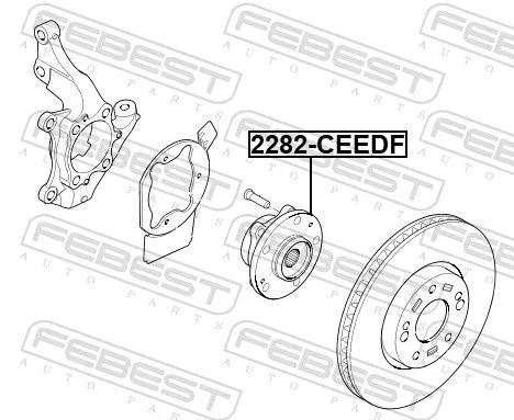 FEBEST Wheel Hub (2282-CEEDF)