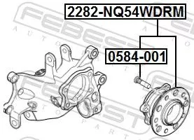 FEBEST Wheel Hub (2282-NQ54WDRM)