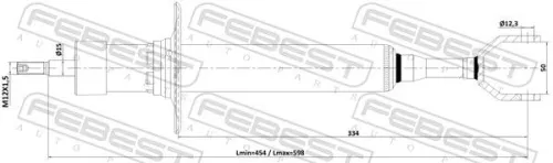 FEBEST Shock Absorber (23110-001F)