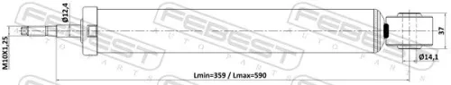 FEBEST Shock Absorber (23110-002R)