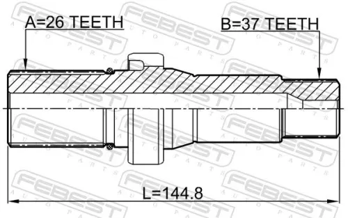 FEBEST Drive Shaft (2312-TRANST5RH)