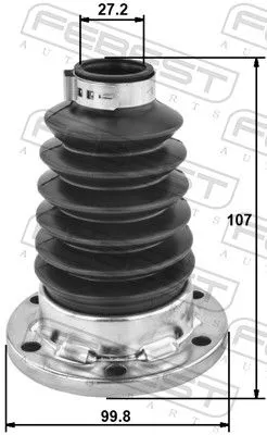 FEBEST Bellow Kit, drive shaft (2315P-PAS4WD)