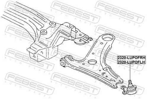 FEBEST Ball Joint (2320-LUPOFLH)