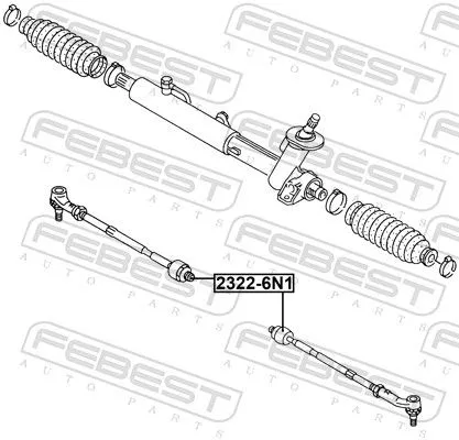 FEBEST Inner Tie Rod (2322-6N1)