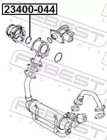 FEBEST Gasket, throttle body (23400-044)