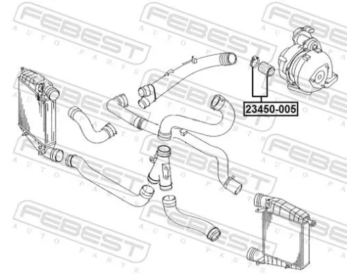 FEBEST Hose, air supply (23450-005)