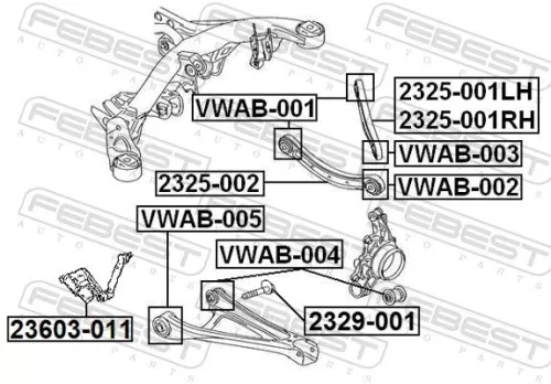 FEBEST Sensor, headlight levelling (23603-011)