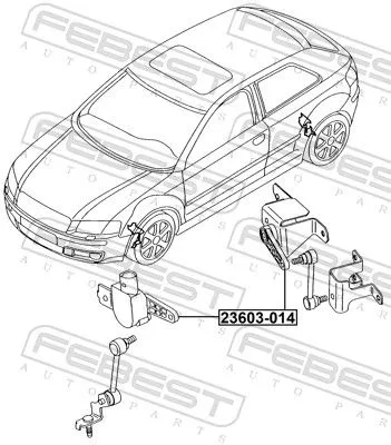 FEBEST Sensor, headlight levelling (23603-014)