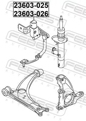 FEBEST Sensor, headlight levelling (23603-025)