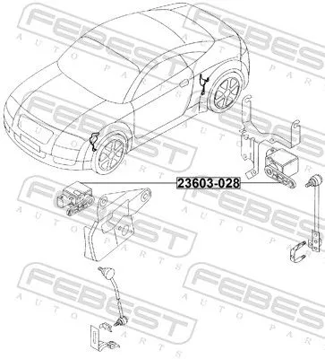 FEBEST Sensor, headlight levelling (23603-028)