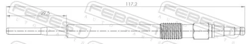 FEBEST Glow Plug (23642-005)