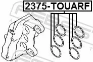 FEBEST Repair Kit, brake caliper (2375-TOUARF)