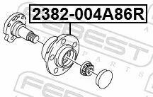 FEBEST Wheel Hub (2382-004A86R)