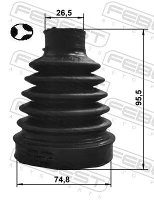 FEBEST Bellow Kit, drive shaft (2415-CAPTT)