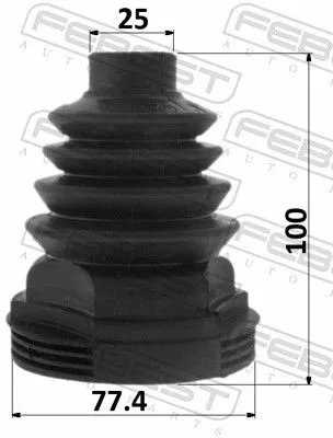 FEBEST Bellow, drive shaft (2415-LAGIIT)