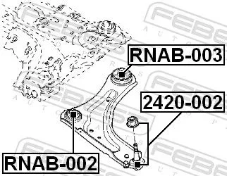 FEBEST Ball Joint (2420-002)