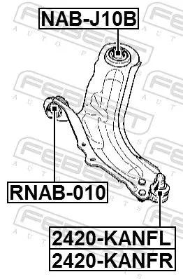 FEBEST Ball Joint (2420-KANFL)