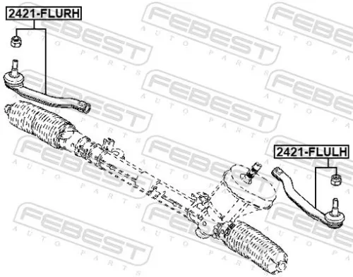 FEBEST Tie Rod End (2421-FLURH)