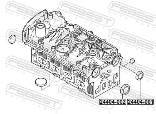 FEBEST Plug, rocker arm shaft mounting bore (24404-001)