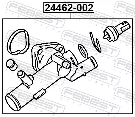 FEBEST Thermostat, coolant (24462-002)