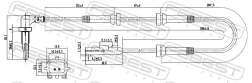 FEBEST Sensor, wheel speed (24606-005)