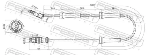 FEBEST Sensor, wheel speed (24606-010)