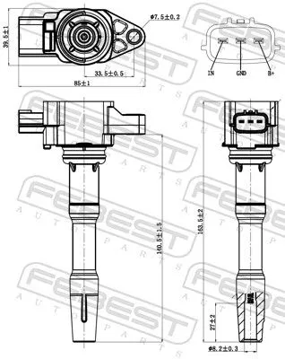 FEBEST Ignition Coil (24640-003)