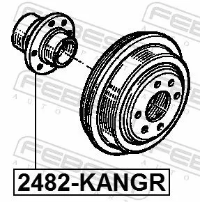 FEBEST Wheel Hub (2482-KANGR)