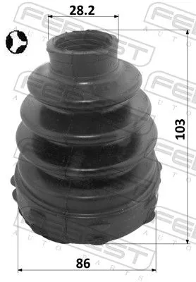 FEBEST Bellow Kit, drive shaft (2515-BOX3DT)
