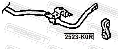 FEBEST Link/Coupling Rod, stabiliser bar (2523-K0R)