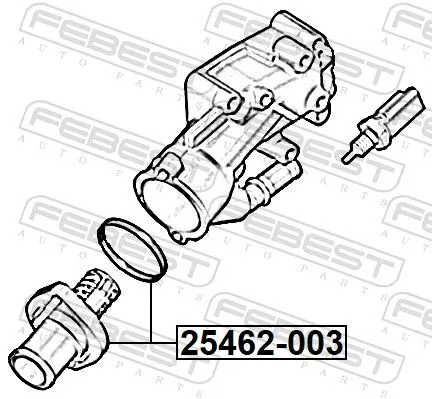 FEBEST Thermostat, coolant (25462-003)