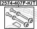 FEBEST Guide Bolt, brake caliper (2574-407F-KIT)