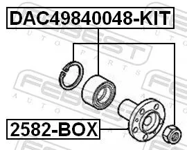 FEBEST Wheel Hub (2582-BOX)