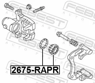 FEBEST Repair Kit, brake caliper (2675-RAPR)