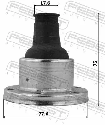 FEBEST Bellow, drive shaft (2715-XC90SA)