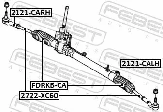 FEBEST Inner Tie Rod (2722-XC60)