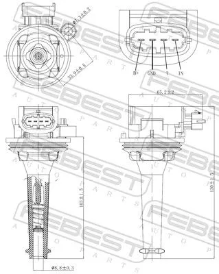 FEBEST Ignition Coil (27640-002)